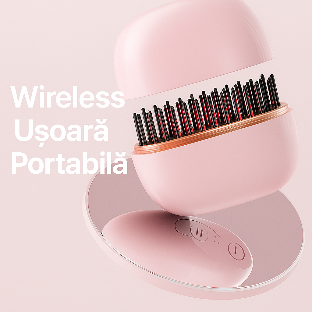 Mini Placă Portabilă Pentru Îndreptat Părul – Oriunde & Oricând